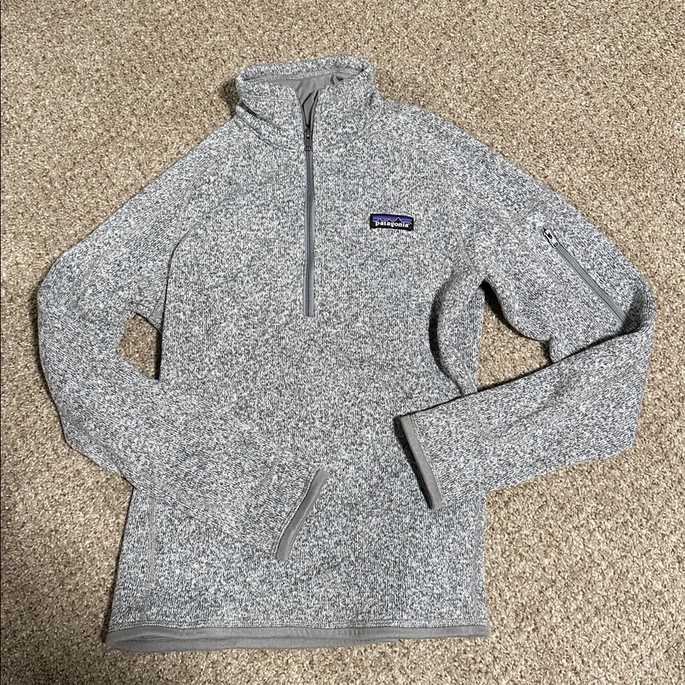 Patagonia Heathered Gray Fleece Pullover